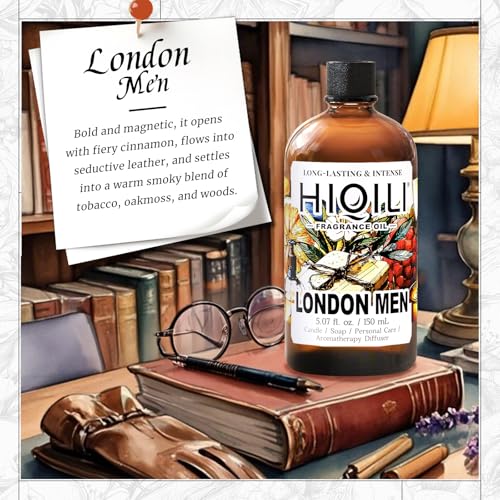 HIQILI Aceite Esencial de Patchouli 100ML y Aceite de Fragancia London Men 150ML miniatura 4