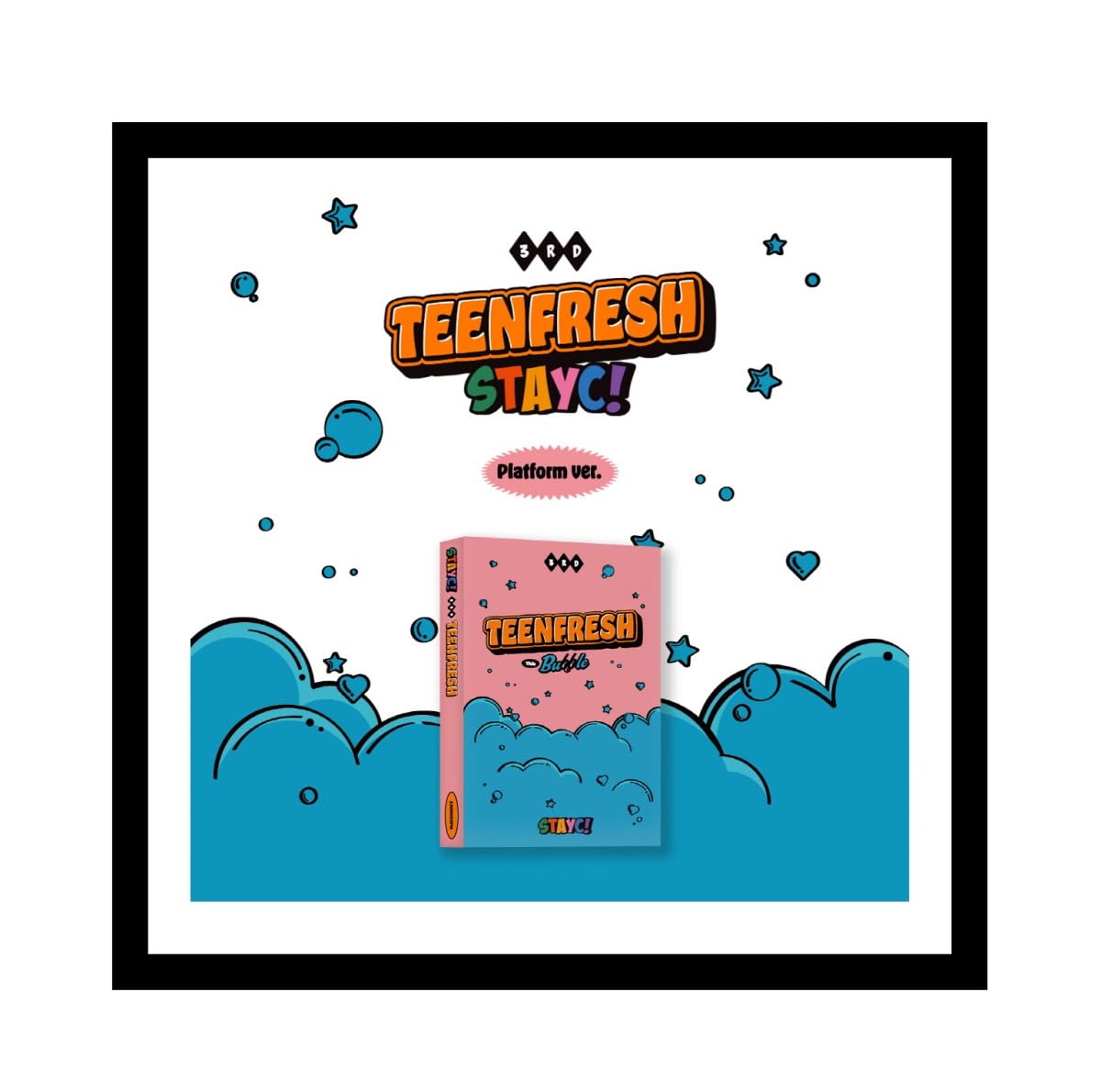 Genie Music STAYC TEENFRESH Platform ver Album original avec cartes photos