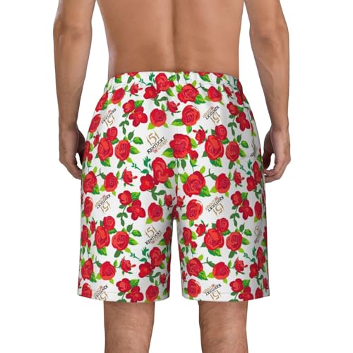 Vintage Beach Shorts for Men Novelty Graphic Board Shorts Lightweight Casual Summer Hawaii Trunks with Pocket 5