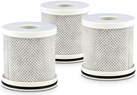 PuroSmart Paquete de 3 filtros de carbono Sistemas de filtración de agua de prefiltro de carbono de repuesto Se adapta a montaje de grifo o