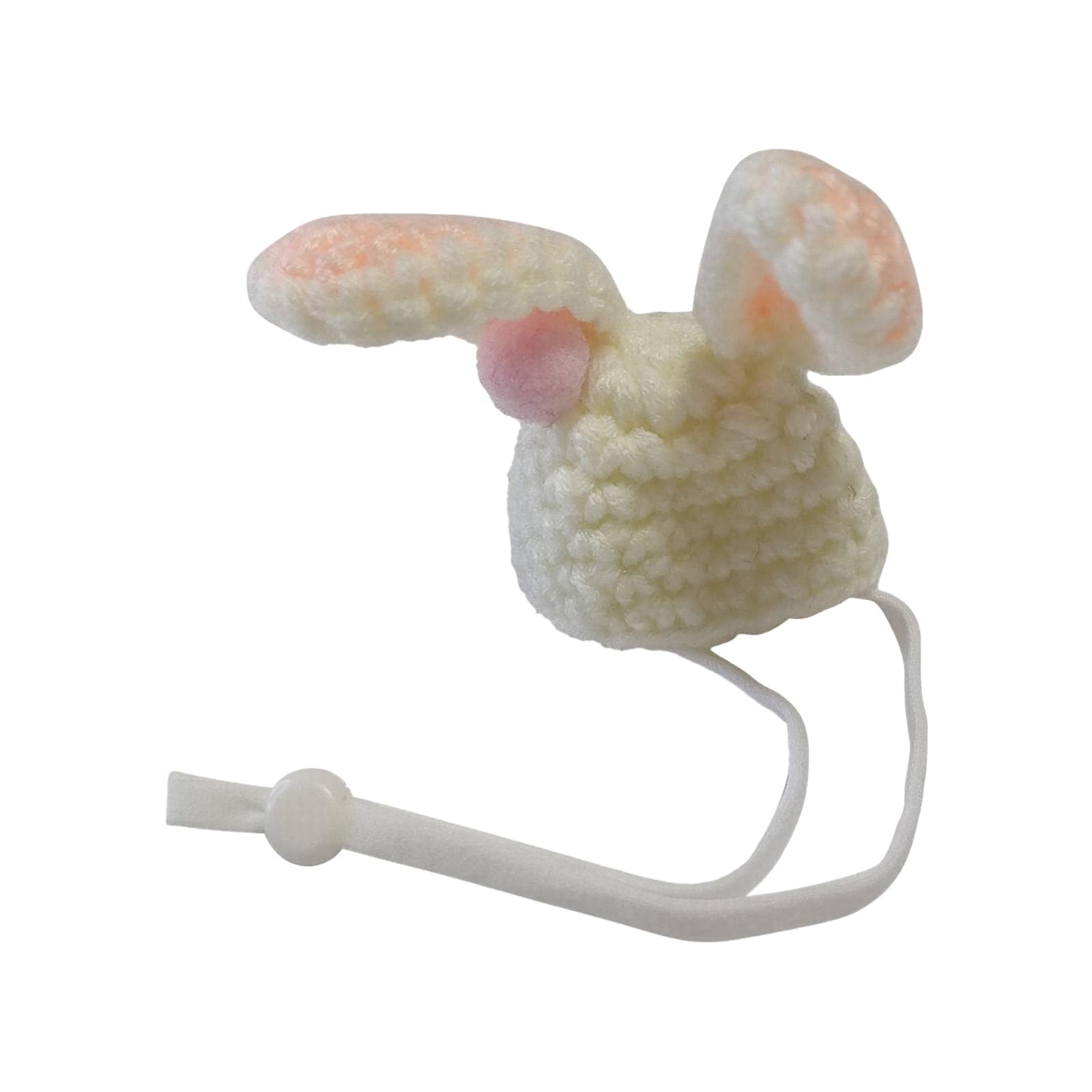 Hamster-Hut, Mini-Mütze für kleine Tiere, mit verstellbarem Riemen, handgestrickt, Frosch, Regenbogen, Karotte, kleine Hüte für , Reptil, Weihnachten, Urlaub, Exklusive Hundehalsbänder (U, One Size)