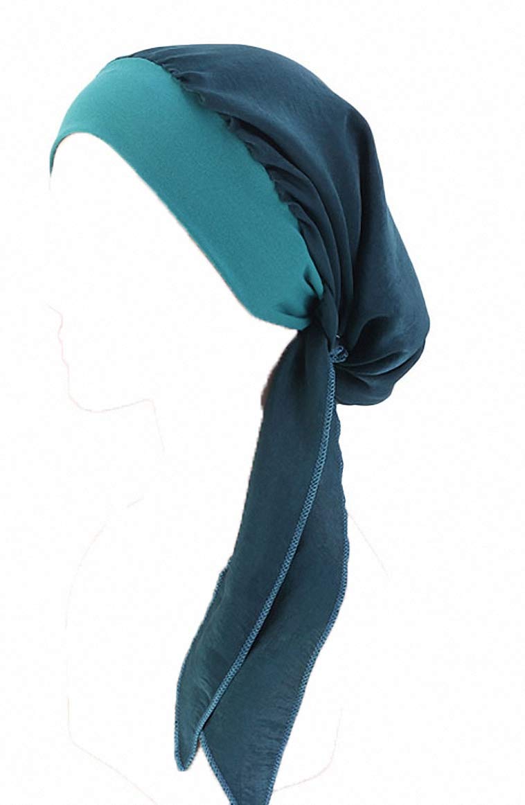 Ulalaza Women's Tjm-329B-Peacock Tobe-U Chemo Headwear Turbans For Long Hair Head Scarf Headwraps Cancer Hats Scarf Gifts For Hair Loss (Tjm-329B-Peacock)
