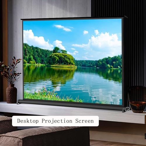 Pantalla portátil retráctil para proyector 50 pulgadas 16:9 miniatura 2