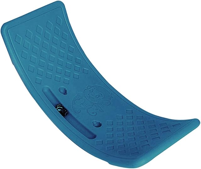 Baoblaze Curved Balance Board Wobble Balance Board Kids Balance Popping Board Workout Balance Board Toddler Seesaw Rocker Core Strength Dancers Yoga Equipment for Kids Boys Girls