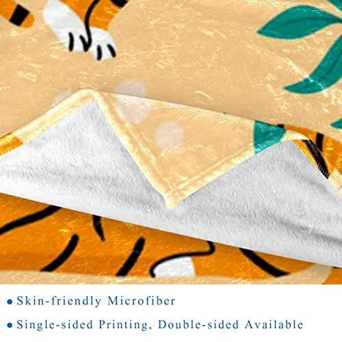 Couverture microfibre tigre de qualité supérieure douce et légère - 3