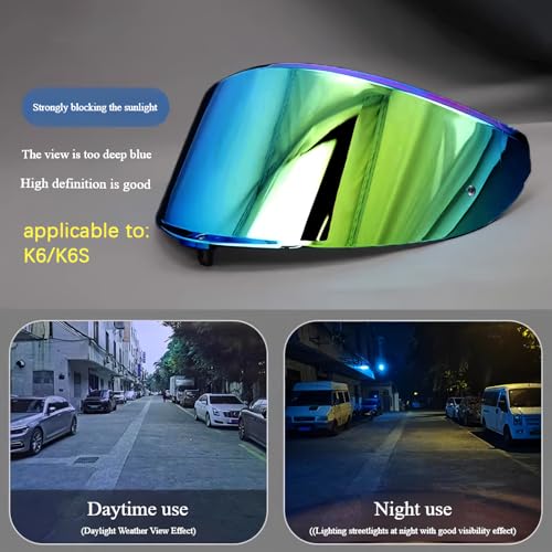 Image of AGV K6 and K6S Visor (Phantom green)