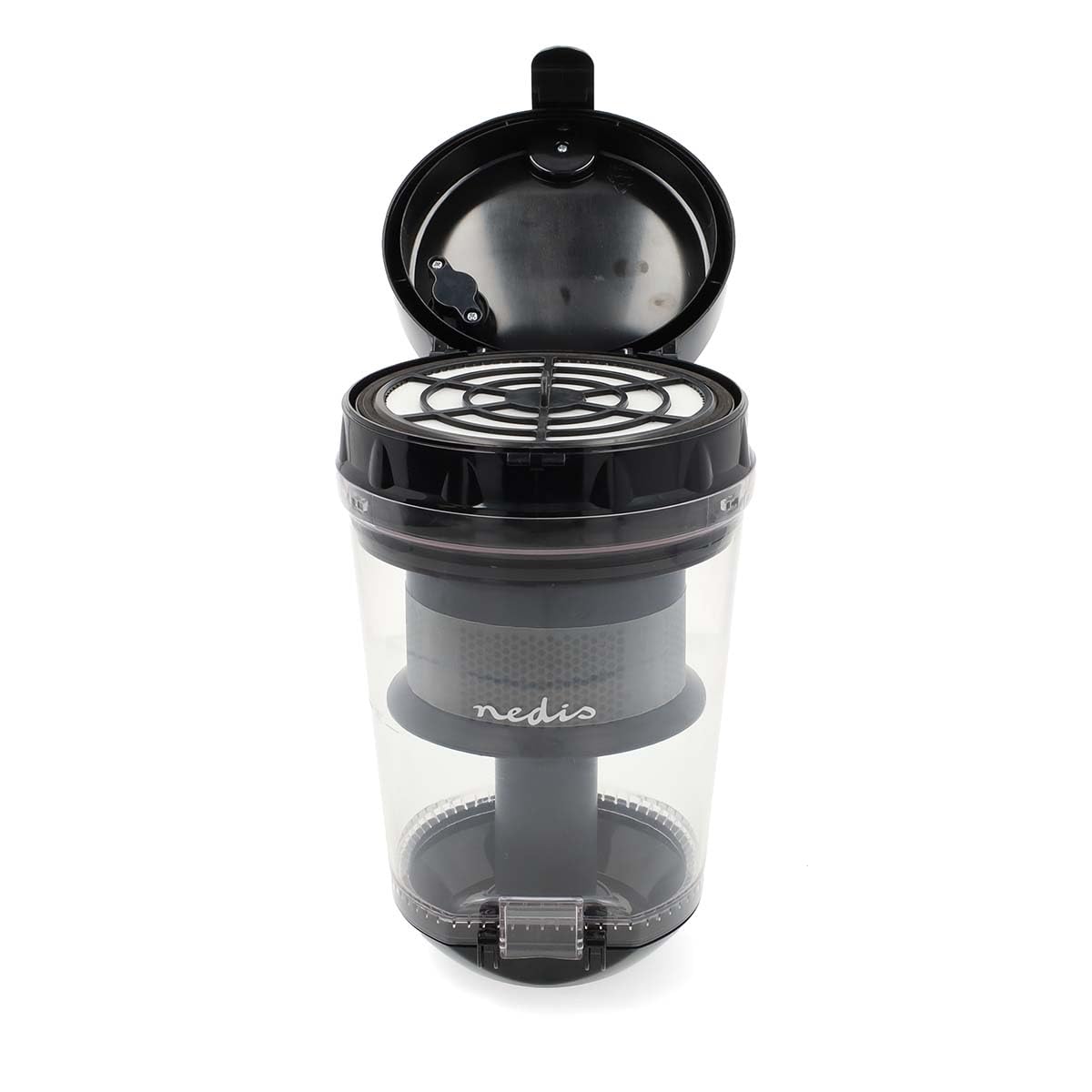 NEDIS Staubsauger ohne Beutel - Beutellos - 700 W - Staubkapazität: 3.0 l - Kombi-Bürste - Aktionsradius: 8.50 m - HEPA Luftfilter - Anthrazit/Orange/Schwarz