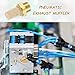 MECCANIXITY 3PCS Pneumatic Exhaust Muffler, g 1/8