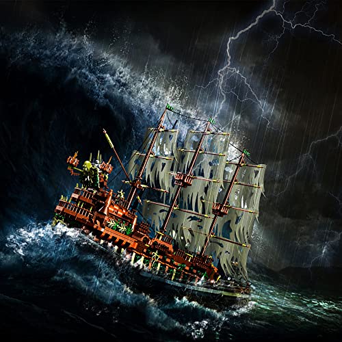 Mould King Pirate Ship Building Blocks Set, Ship Model Building Blocks Toys 13138, Simulation Ship Model Building Bricks Toy, 3653 Pieces For Model Fans And Kids 14+ Years #TOP3