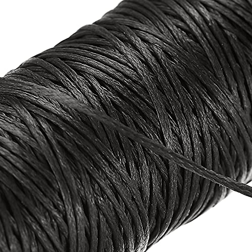 uxcell Set de Hilos Encerados de Poliéster 0.8 mm 55 Yardas para Coser a Mano (Varios Grises, 4 piezas) miniatura 4