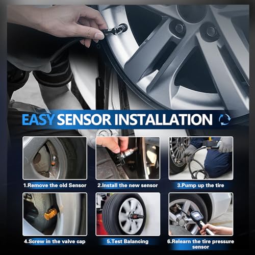 Set of 4 Pack,315Mhz TPMS Sensor 40700JA01B Tire Pressure Monitor System Compatible with Nissan Infiniti Suzuki Replace for 407001AA0B 40700CD001 40700JK01A 40700JA01B - Image 6