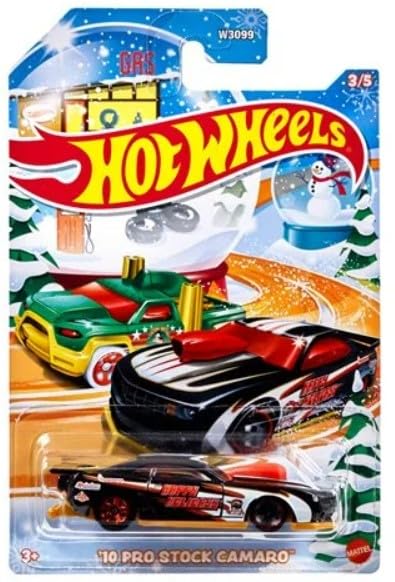 Hot Wheels 2024 Happy Holidays Christmas Mix Winter Set of 5 Pack