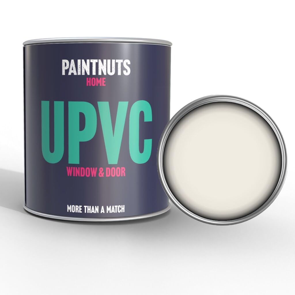 PaintnutsUPVC Window & Door Paint - RAL-9010 - PURE WHITE Satin 500ml Tin