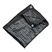 Produktbild GDMING-Sichtschutznetz Sonnensegel Terrasse Sonnenschutzmittel Schatten Grid-Verschlüsselung Doppelte Drahtkante Metallloch Polyester, 23 Größen (Farbe : Schwarz, größe : 4x10m)