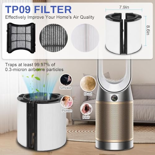 Image of HASTHIP 2 in 1 Dy*Son Air Purifier Filter for PH01 (HP /TP-07 /10 /09 /06, PH01 /07 /10), True HEPA Filter Replacement Dy*Son Filter with Intergrated Activated Carbon Filter Universal Dual Functionality
