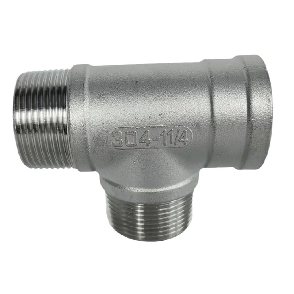 Coal2toalpw Women's One Color 304 Stainless Steel ×Male×Male Threaded 3 Way Tee Fitting - 1/4Inch, 3/8Inch, 1/2Inch, 3/4Inch, 1Inch(1/2Inch)