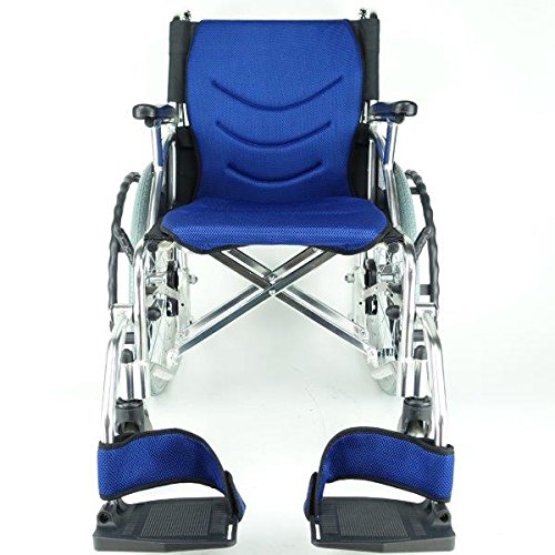 カドクラ 車椅子 ビーンズ カリビアンブルー F102-B Amazon | カドクラ 全5色 自走用車いす ビーンズ カリビアンブルー