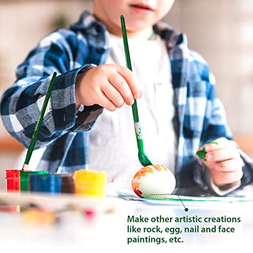 Aureuo Mixed Paint Brush Set 10 Piece Nylon & Bristles Brushes For Acrylic, Oil, Watercolor - Small Round Flat Pointed Tip Art Paintbrush Supplies For Kids, Students, Beginners & Artists #TOP5