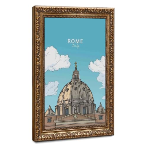 Poster de voyage Rome haute définition sur toile durable grand format 61x91cm