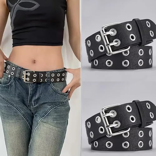 Trendy and Edgy Single - Piece Belt with Eye - Catching Metal Ring Detailing and Sturdy Buckle2