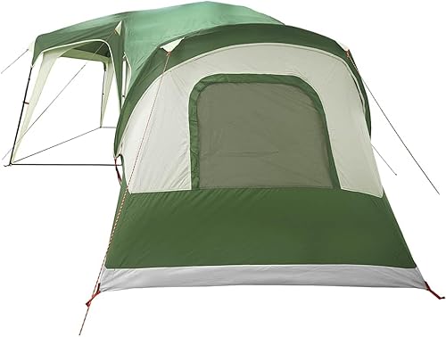 Miniatura 7 de YAFF Tienda familiar con cúpula de porche para 9 personas, verde, impermeable, artículos deportivos, recreación al aire libre, camping y senderismo,