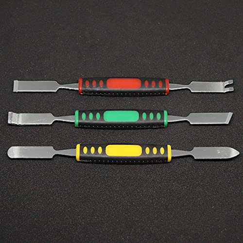 Image of Mobile Repairing Pry Tool Kit Meshiv 3 Dual Ends Metal Spudger & 2 Plastic Guitar Picks Pry Opener for Laptop, Tablet, Mobile, smartphone Opening Repair Tool (5 IN 1 Laptop Repairing Tool Kit)
