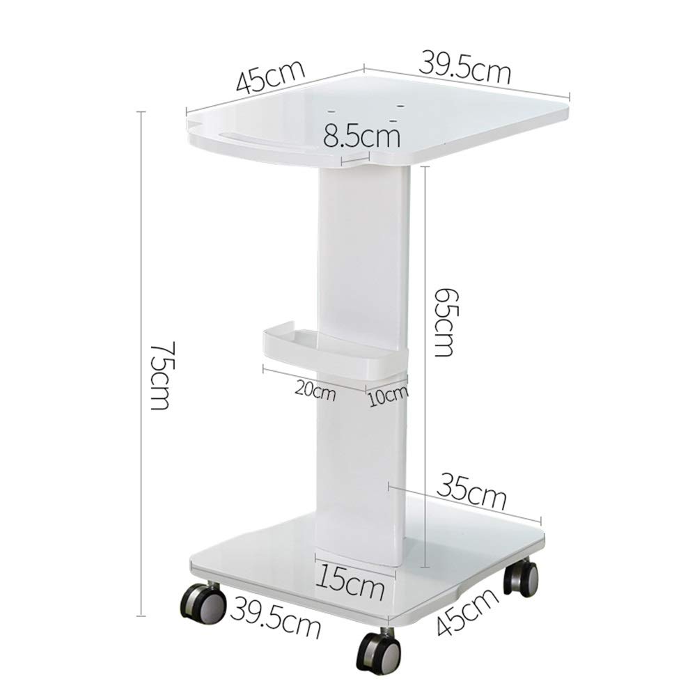 Ruchome Wózki Ręczne, Wózek Kosmetyczny Na Kółkach Sprzęt Mobilny Spa Instrument Serwisowy Taca Do Przechowywania Fryzjerskiego, Wsparcie 100Kg