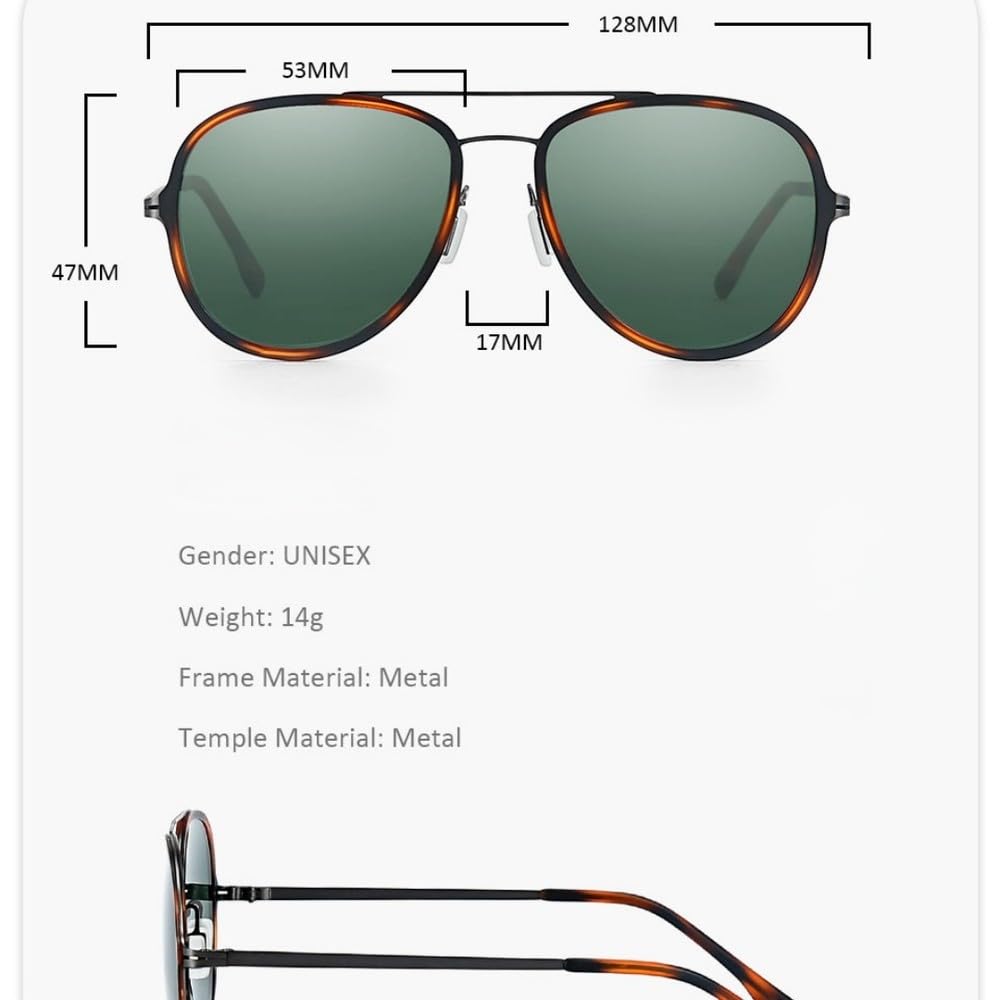 Occhiali da sole sportivi Classic Pilot da donna con lenti polarizzate TAC, occhiali da sole da uomo di design con lenti a specchio UV400 per la guida, 1,02 grigi