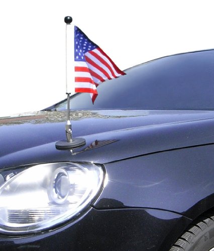 Magnetic Car Flag Pole Diplomat-1 USA