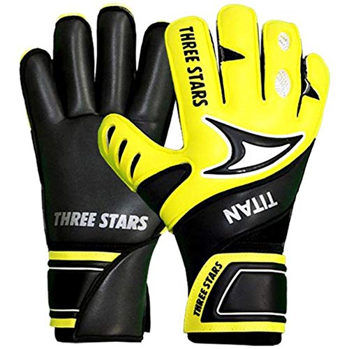 Luva Goleiro Three Stars Titan Palma Preto