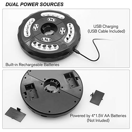 Umbrella Light, Patio Umbrella Lights 3 Brightness Mode 28 LED at 220LM, Built-in Lithium Battery Operated, Patio Umbrella Cordless Light for Camping Tent or Outdoor Use by Stdlyxun - Used condition - Image 5