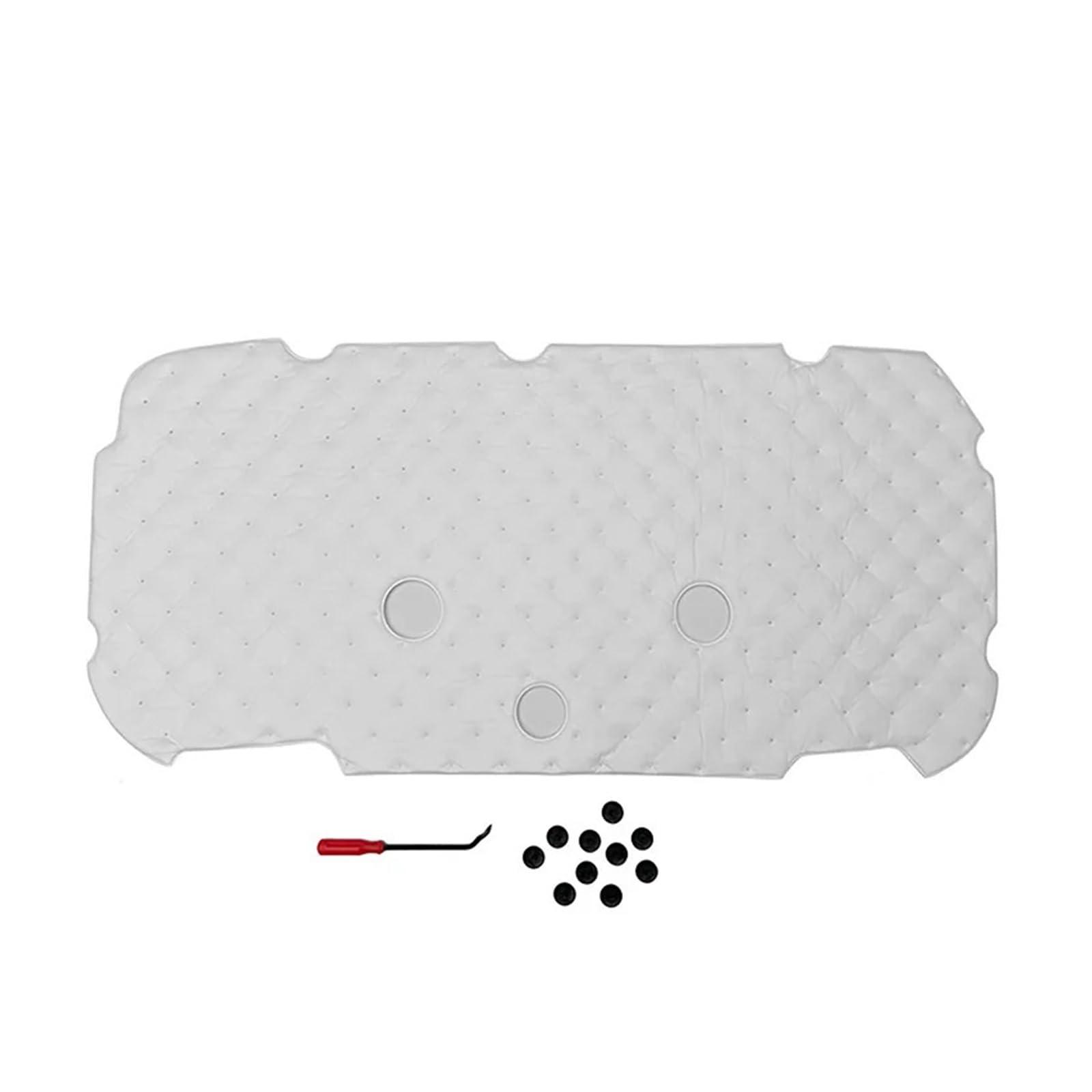 Heat Sound Insulation Cotton Front Engine Soundproof Cotton Insulation Pad with Buckle Reduce Noise Automobile Accessories for Prado LC250 2024-2025
