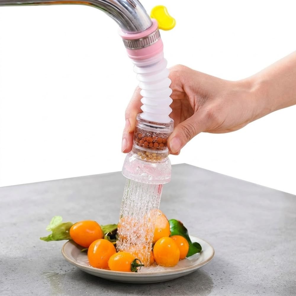 Drumstone (𝐒𝐩𝐞𝐜𝐢𝐚𝐥 𝟏𝟓 𝐘𝐞𝐚𝐫𝐬 𝐖𝐚𝐫𝐫𝐚𝐧𝐭𝐲) 360° Adjustable Water Tap Extension for Kitchen Faucet – Plastic Faucet Extender, Flexible Tap Sprayer Attachment, Sink & Shower Faucet-picture-11