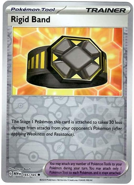 Pokemon - Rigid Band 165/165 - Pokemon 151 - Reverse Foil - Single Card