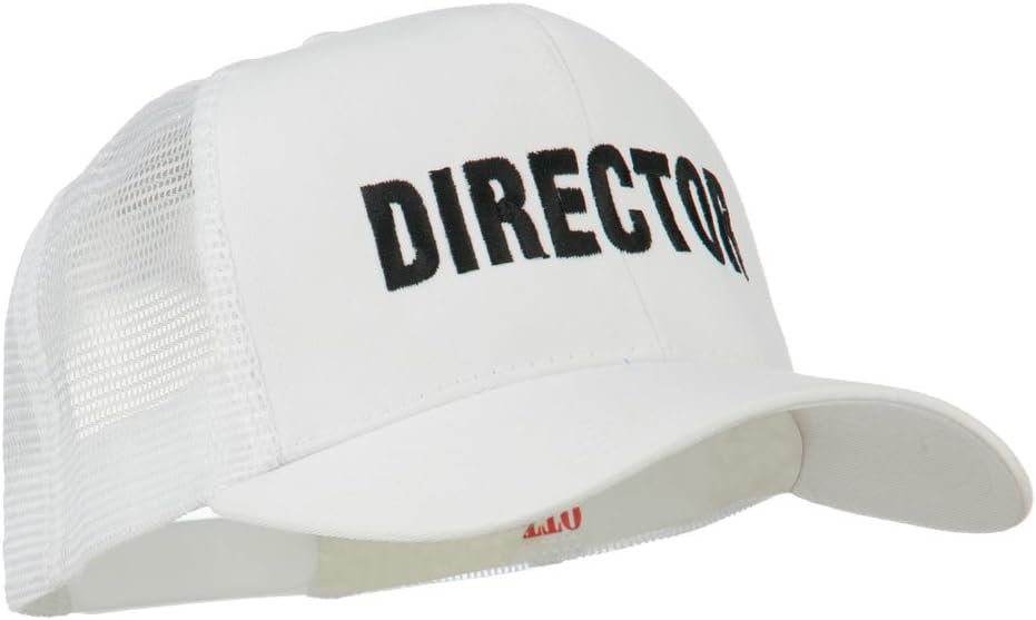 e4Hats.com Director Embroidered Mesh Back Cap