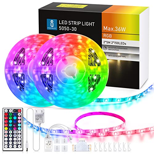 Aigostar Striscia LED 10M, Luci LED RGB Colorate