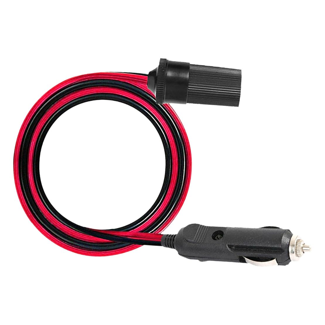 [Części samochodowe] 12V 16 stóp gniazdo do zapalniczki samochodowej przedłużacz adapter do kabla wtyczka Heavy Duty [Łatwe do wymiany]