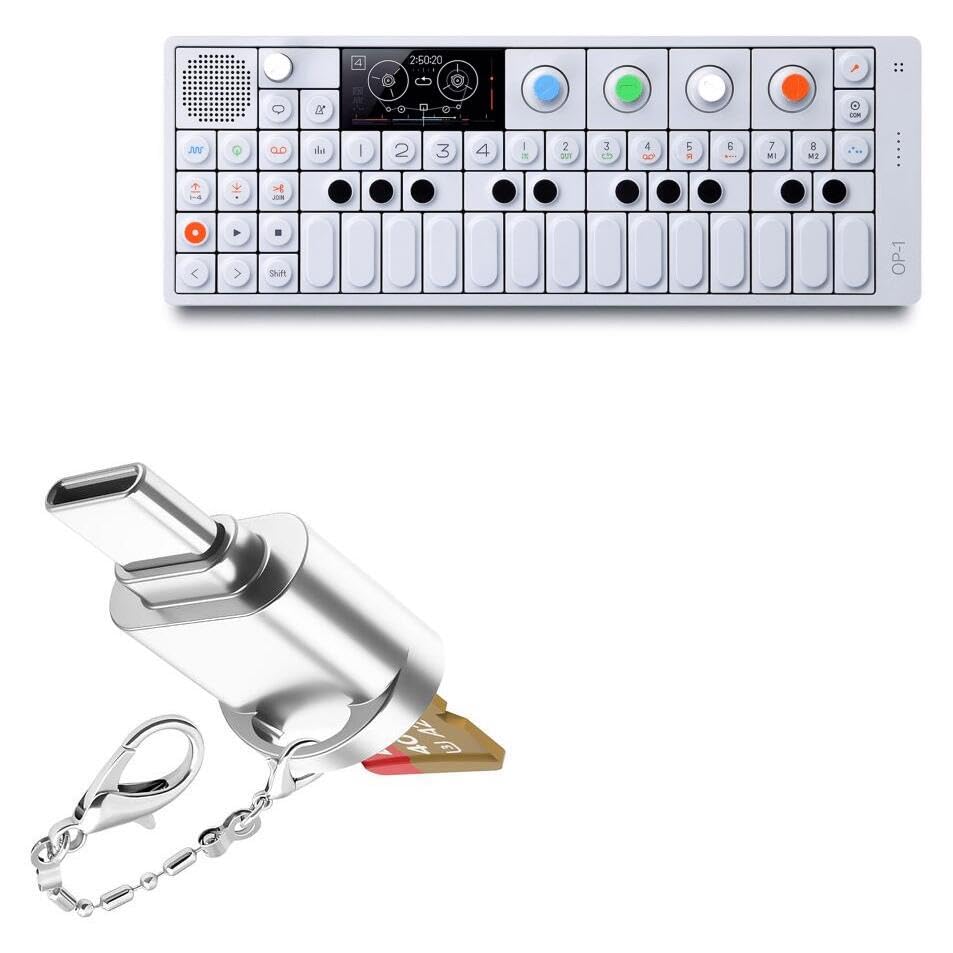 BoxWave Adapter Compatible with Teenage Engineering OP-1 - Micro SD Card miniReader, USB Type-C OTG Reader USB3.0 Adapter Keychain - Metallic Silver-picture-18