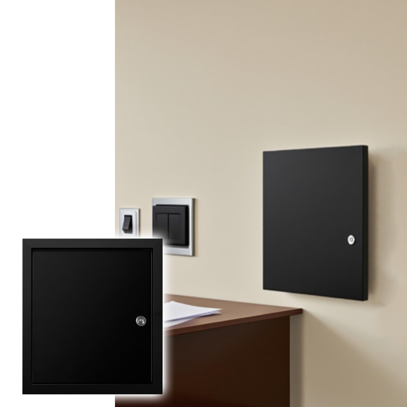 Panneau d'accès de sécurité ignifuge 400x400 mm pour l'aménagement des bureaux