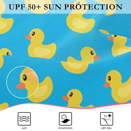 Image of Girls One Piece Swimsuits Long Sleeve Rash Guard Bathing Suit Rash Guard Quick Dry UPF 50+ Swimwear for Kids 3-12