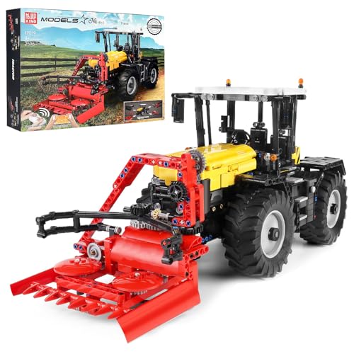 Mould King 17019 Technik Traktor, Ferngesteuert High-Tech Forklift mit 4...