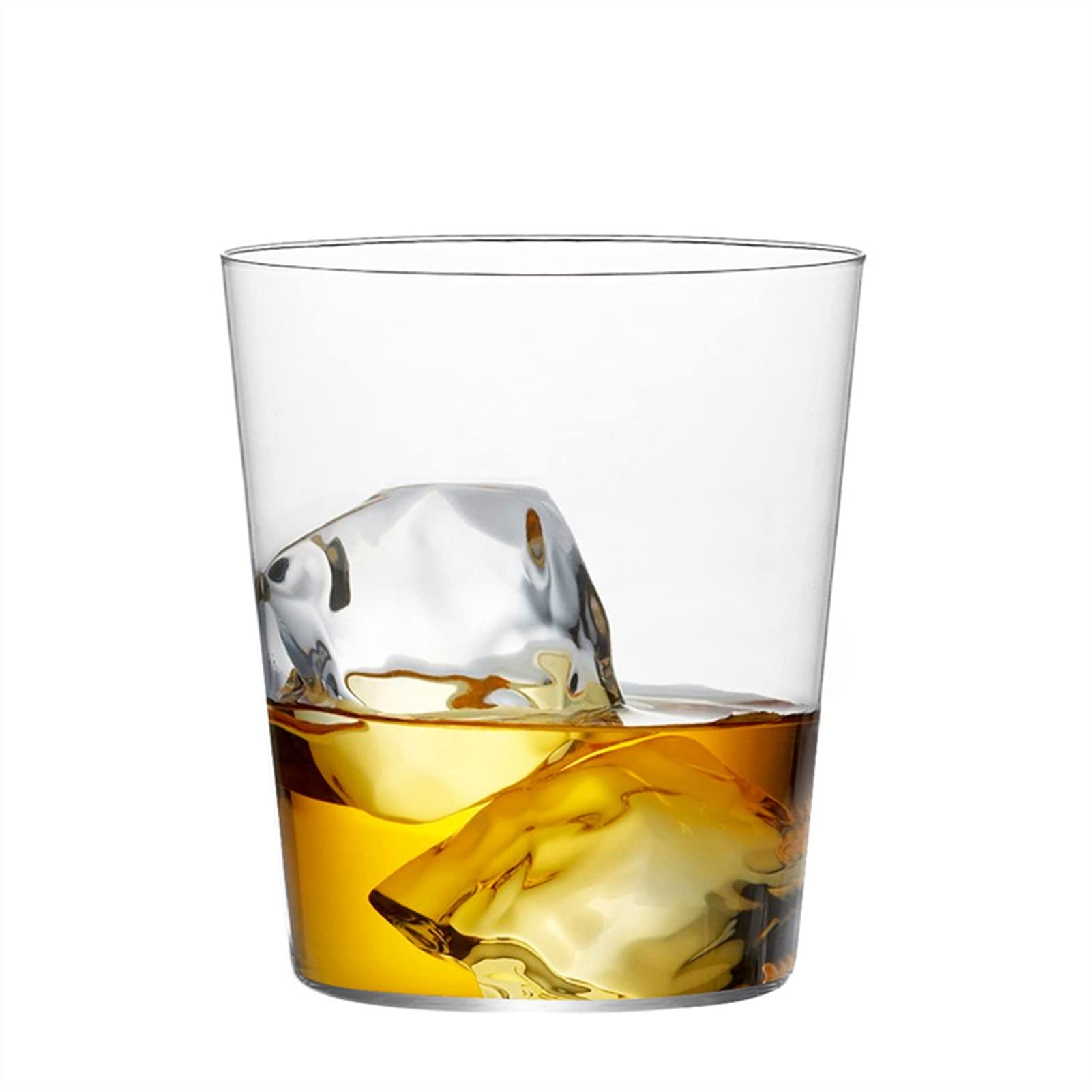 Glas-Kaffeetassen, 4 Stück, Trinkgläser, Haushalt, 380 ml, Whiskyglas, Saftgläser, Cocktailglas, ideal für Restaurants, Partys, Bars, Glas-Kaffeetassen