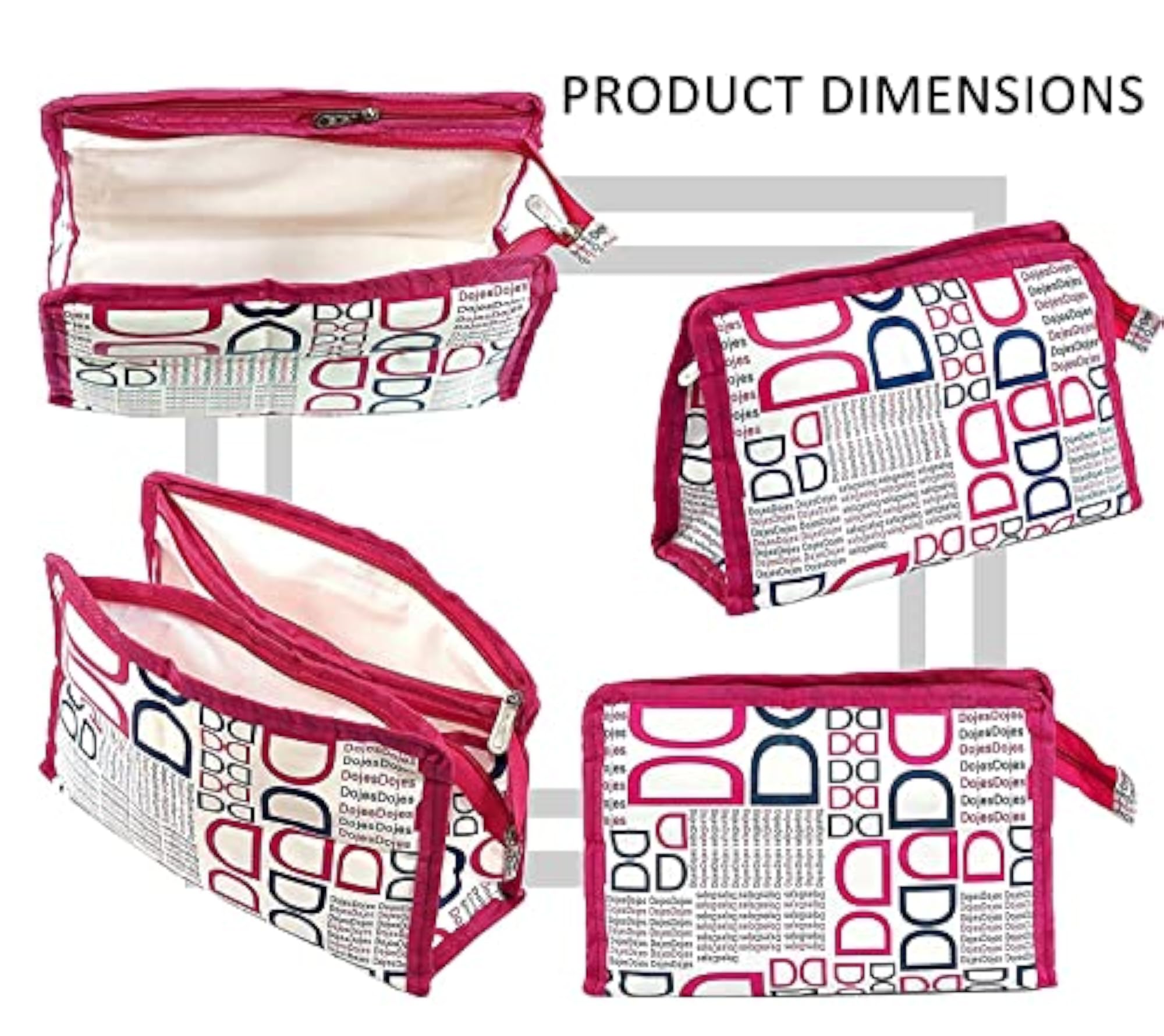 3 Different Size Multipurpose Travel Pouch Cosmetic Toiletry Kit
