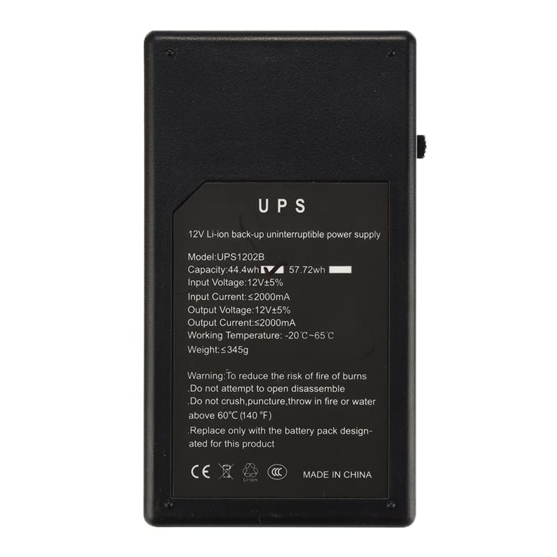 1 2V 1A 57.72W Alimentation de Secours de sécurité UPS Mini Batterie d'alimentation de Sauvegarde ininterrompue for Le routeur de la caméra