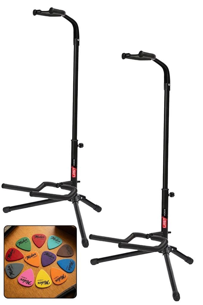 Lastvoice Gtr-01X 2Lİ SET Enstrüman Bağlama Gitar Standı Sehpası + 10 Pena)