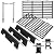 Grill Parts for Weber Spirit 2 Parts GS4 Spirit II/I 200 SER, E210 Replacement for Weber Grill Spirit 2 Burner Tube 69785 67024, 7637 Grates, 7635 67045 68842 Flavor Bars & Crossover Tube 69899 67278