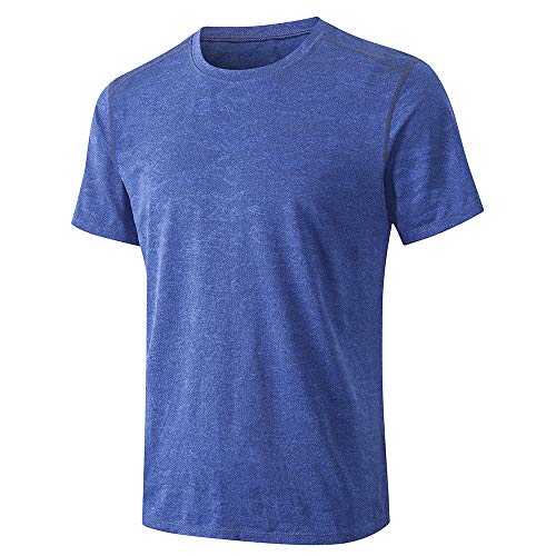 T-shirt desportiva masculina, Andoer T-shirt esportiva masculina camuflagem estampa rápida secagem e