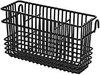 Utensil Drying Rack - 3 Compartment (Black) (7.75"L x 2.75"W x 4.25"H)