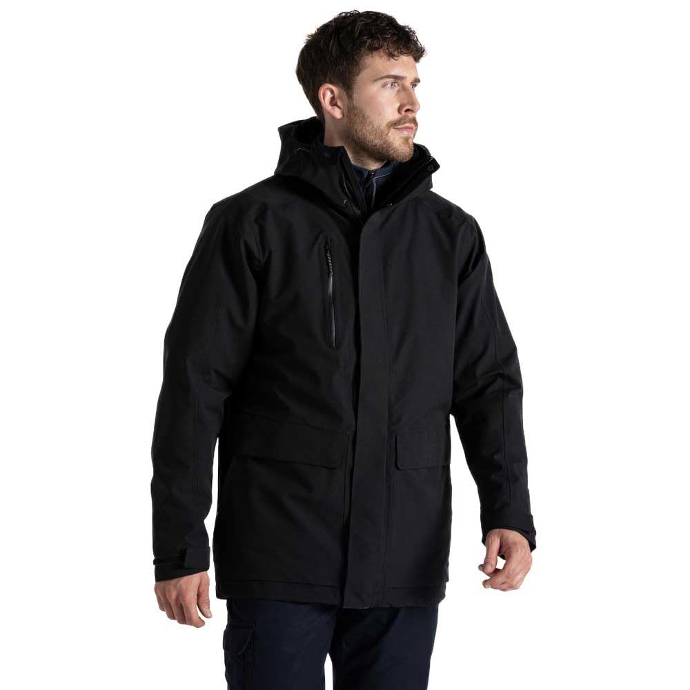 Craghoppers Unisex Expert Kiwi Pro Stretch 3in1 Jacket, Black, M