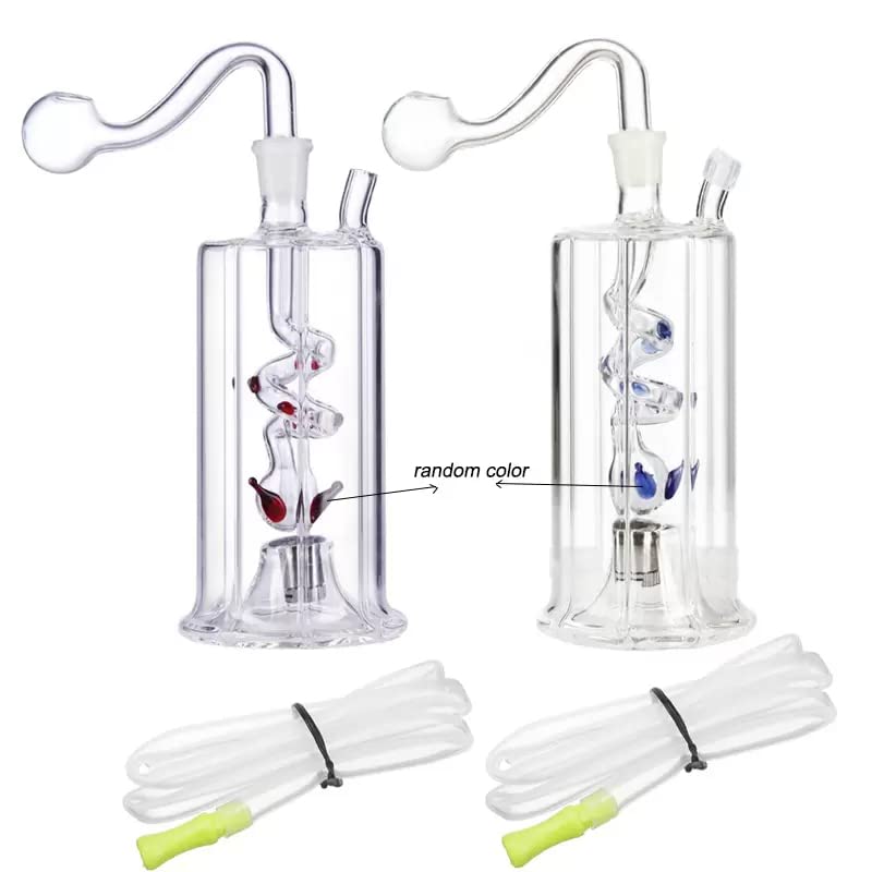 ParaCity LED Hookahs Set Ölbrenner Bubbler Wasserpfeifen Raucherpfeife Dab Oil Rig Glasbong 10mm Tabakschale – Bild 4